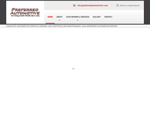 Tablet Screenshot of preferredautomotiveinc.com